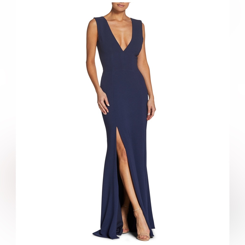 Dress the population Sandra dress navy XS NWT